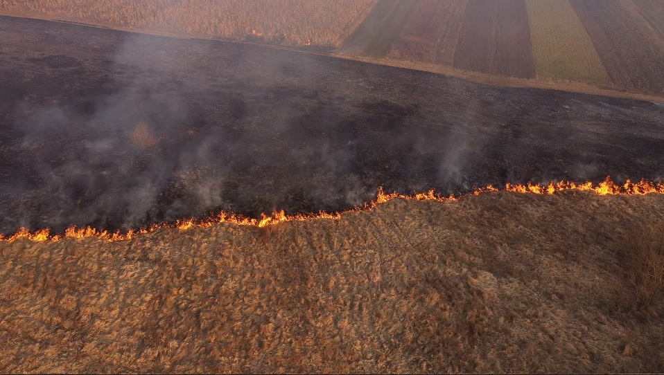 incendio fuego aereo archivo