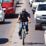 automovil vehiculo ciclista transporte peaton