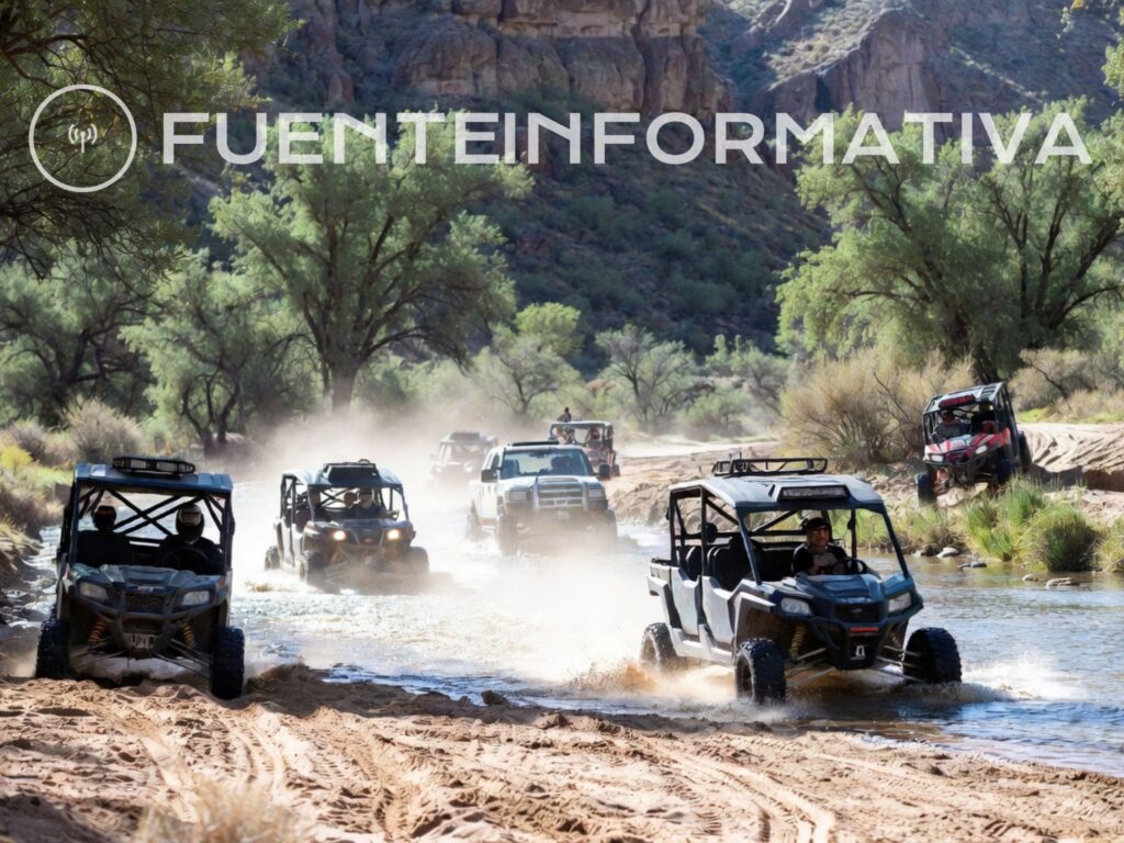 rzr vehículo 4x4 rios medio ambiente